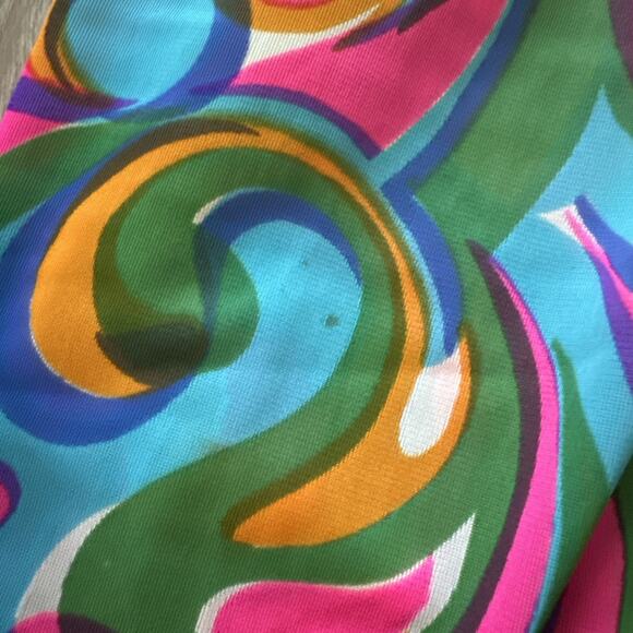 Vintage Sculptress Intimate Long Nightgown Dress Bright Boho 1960s Size Small￼‎ - Picture 8 of 9